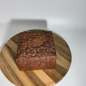 Handcrafted Wooden Decorative Box (K)
